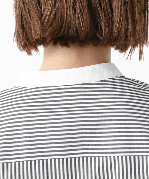 A part by（アパートバイ）の「【ソロテックス】使用/スタンドロングシャツ　 958051（シャツ/ブラウス・レディース・オフホワイト/ブルー/グレー系その他・FREE）」の16枚目の写真