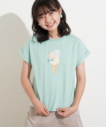 a.v.v（アーヴェヴェ）の「[100-130]【数量限定/アイスタッチ】サーティワン×a.v.vコラボ アイスモチーフＴシャツ[WEB限定サイズ]（Tシャツ/カットソー・キッズ）」