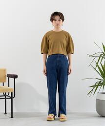 CITEN | ＜CITEN（シテン）＞デニムハイライズスリットスラックス デニムパンツ(デニムパンツ)