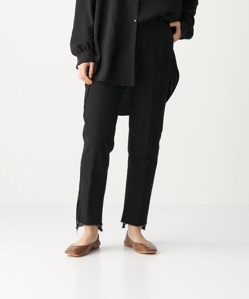 CITEN(シテン)の「<CITEN(シテン)>デニムハイライズスリットスラックス デニムパンツ(デニムパンツ・レディース・ブラック/コバルトブルー・S/M)」の21枚目の写真