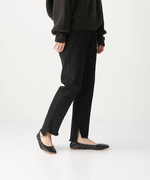 CITEN(シテン)の「<CITEN(シテン)>デニムハイライズスリットスラックス デニムパンツ(デニムパンツ・レディース・ブラック/コバルトブルー・S/M)」の6枚目の写真