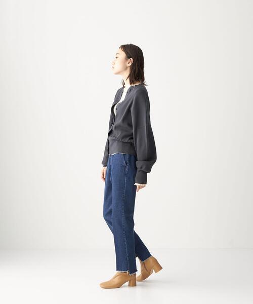 CITEN(シテン)の「<CITEN(シテン)>デニムハイライズスリットスラックス デニムパンツ(デニムパンツ・レディース・ブラック/コバルトブルー・S/M)」の8枚目の写真