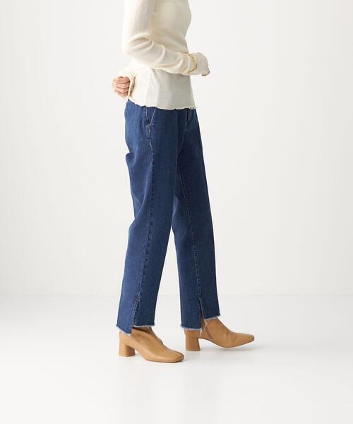 CITEN(シテン)の「<CITEN(シテン)>デニムハイライズスリットスラックス デニムパンツ(デニムパンツ・レディース・ブラック/コバルトブルー・S/M)」の17枚目の写真