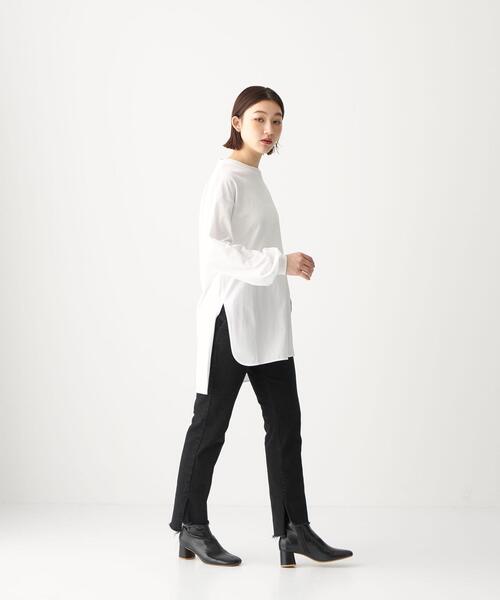 CITEN(シテン)の「<CITEN(シテン)>デニムハイライズスリットスラックス デニムパンツ(デニムパンツ・レディース・ブラック/コバルトブルー・S/M)」の19枚目の写真