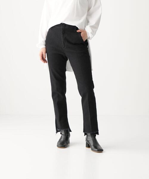 CITEN(シテン)の「<CITEN(シテン)>デニムハイライズスリットスラックス デニムパンツ(デニムパンツ・レディース・ブラック/コバルトブルー・S/M)」の20枚目の写真