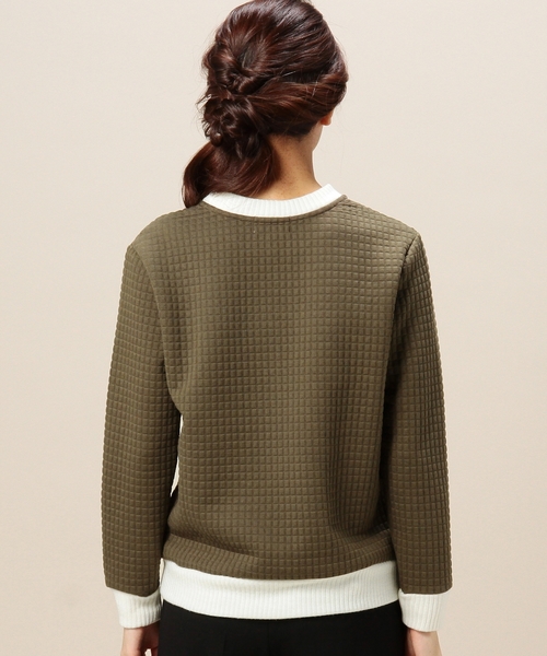 BEAUTY&YOUTH UNITED ARROWS（ビューティーアンドユースユナイテッドアローズ）の「BYBC カットキルトプルオーバー◆（その他トップス・レディース・オフホワイト/グレー/オリーブ・フリー）」の11枚目の写真