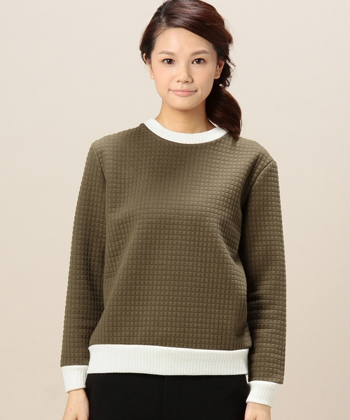 BEAUTY&YOUTH UNITED ARROWS（ビューティーアンドユースユナイテッドアローズ）の「BYBC カットキルトプルオーバー◆（その他トップス・レディース・オフホワイト/グレー/オリーブ・フリー）」の12枚目の写真