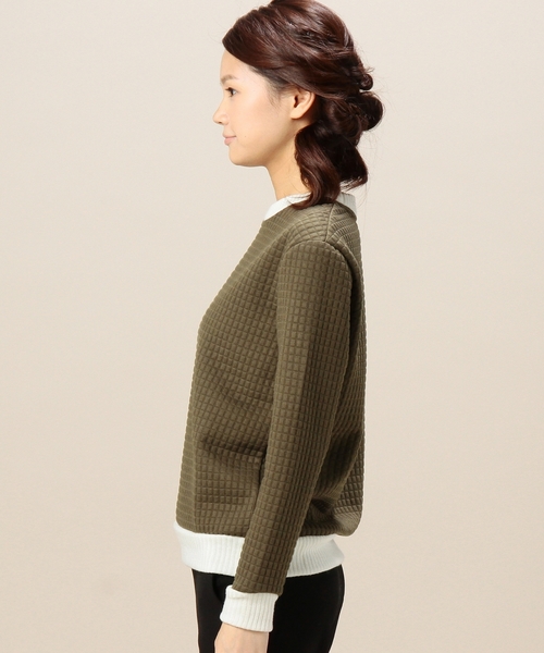 BEAUTY&YOUTH UNITED ARROWS（ビューティーアンドユースユナイテッドアローズ）の「BYBC カットキルトプルオーバー◆（その他トップス・レディース・オフホワイト/グレー/オリーブ・フリー）」の13枚目の写真