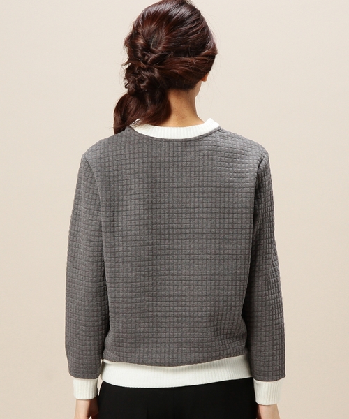 BEAUTY&YOUTH UNITED ARROWS（ビューティーアンドユースユナイテッドアローズ）の「BYBC カットキルトプルオーバー◆（その他トップス・レディース・オフホワイト/グレー/オリーブ・フリー）」の10枚目の写真