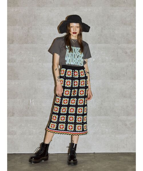 jouetie（ジュエティ）の「Hippieゼブラロゴ Tシャツ（Tシャツ/カットソー・レディース・ブラック/ピンク・MEDIUM）」の10枚目の写真