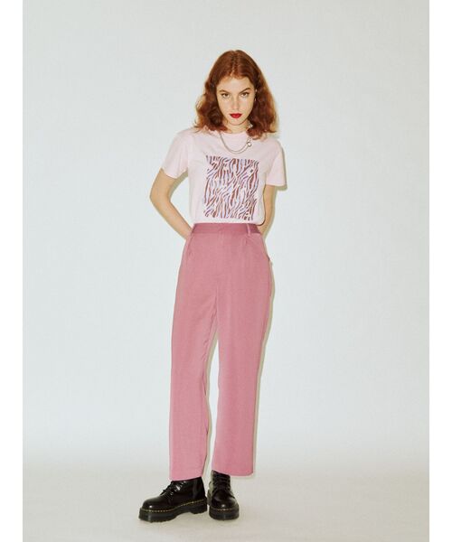 jouetie（ジュエティ）の「Hippieゼブラロゴ Tシャツ（Tシャツ/カットソー・レディース・ブラック/ピンク・MEDIUM）」の17枚目の写真