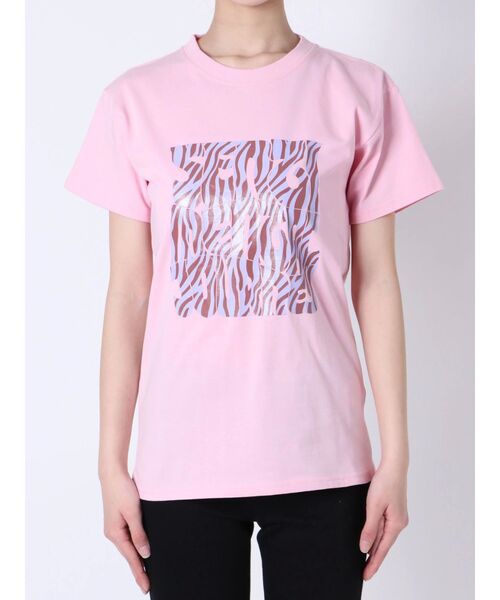 jouetie（ジュエティ）の「Hippieゼブラロゴ Tシャツ（Tシャツ/カットソー・レディース・ブラック/ピンク・MEDIUM）」の19枚目の写真