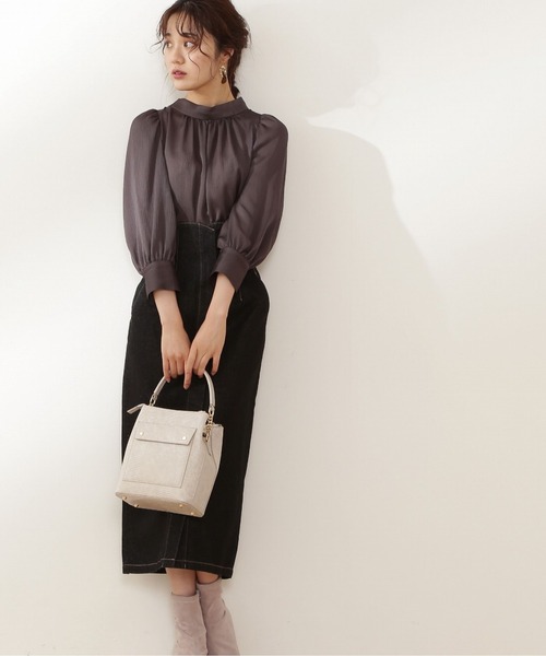 PROPORTION BODY DRESSING（プロポーションボディドレッシング）の「ハイウエストタイトデニムジャンスカ / 1211240803（ワンピース・レディース・ブラック/グレー/ダークネイビー・MEDIUM/SMALL）」の20枚目の写真