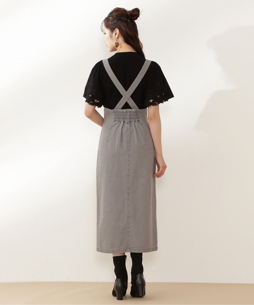 PROPORTION BODY DRESSING（プロポーションボディドレッシング）の「ハイウエストタイトデニムジャンスカ / 1211240803（ワンピース・レディース・ブラック/グレー/ダークネイビー・MEDIUM/SMALL）」の4枚目の写真