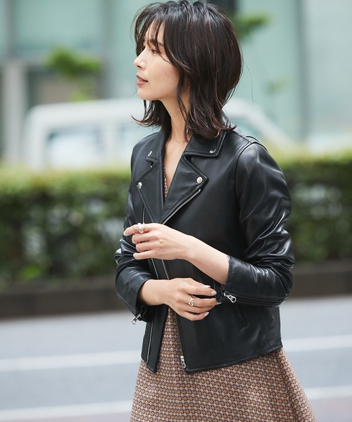 リヴドロワ　レザーライダースジャケット RIVE DROITE（リヴドロワ）の「美シルエット/ライダースジャケット
