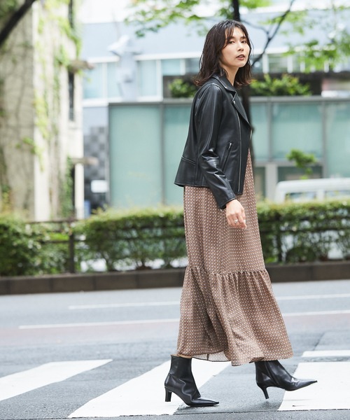 RIVE DROITE（リヴドロワ）の「美シルエット/ライダースジャケット