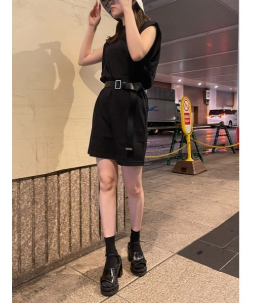 SLY（スライ）の「ROLL UP SLEEVE MINI OP ロールアップスリーブ ミニ ワンピース（ワンピース・レディース・ホワイト/ブラック/ブラウン・2/1）」の20枚目の写真