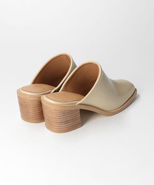 BEAUTY&YOUTH UNITED ARROWS（ビューティーアンドユースユナイテッドアローズ）の「BY スクエアトゥ サボ（その他シューズ・レディース・ベージュ/ブラック・36/37/38）」の5枚目の写真