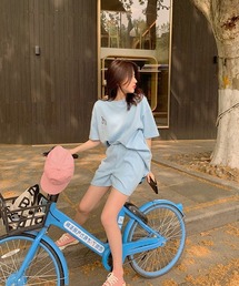 HALEY PESCA | HALEY PESCA/ワンポイントロゴ 半袖&ハーフパンツセットアップ(セットアップ)