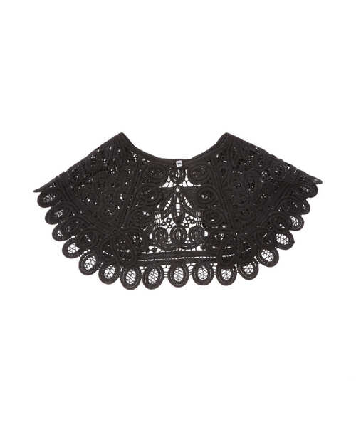 NATURAL BEAUTY BASIC（ナチュラルビューティーベーシック）の「バテンレースカラーチョーカー（付け襟・レディース・ホワイト/ブラック・ﾌﾘ-）」の3枚目の写真