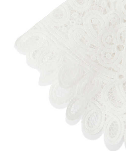 NATURAL BEAUTY BASIC（ナチュラルビューティーベーシック）の「バテンレースカラーチョーカー（付け襟・レディース・ホワイト/ブラック・ﾌﾘ-）」の6枚目の写真