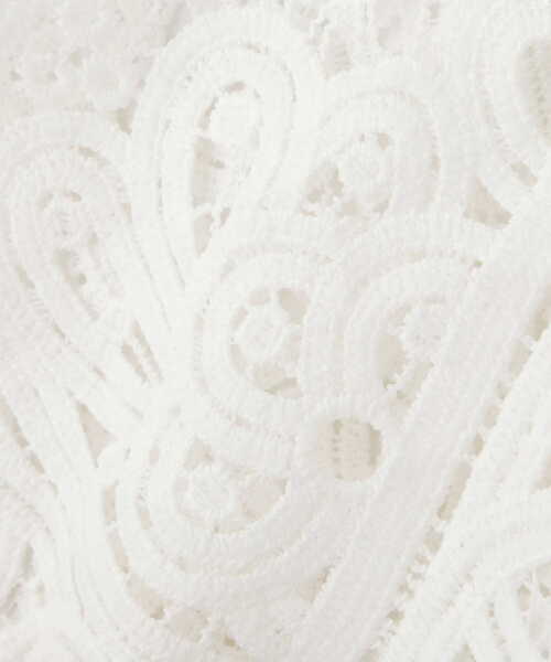 NATURAL BEAUTY BASIC（ナチュラルビューティーベーシック）の「バテンレースカラーチョーカー（付け襟・レディース・ホワイト/ブラック・ﾌﾘ-）」の7枚目の写真