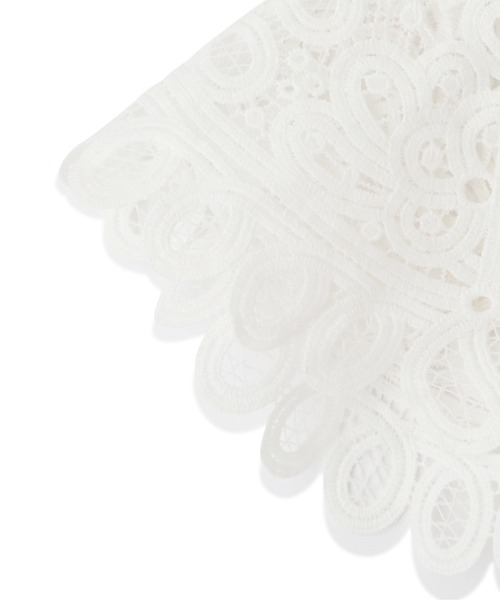 NATURAL BEAUTY BASIC（ナチュラルビューティーベーシック）の「バテンレースカラーチョーカー（付け襟・レディース・ホワイト/ブラック・ﾌﾘ-）」の10枚目の写真