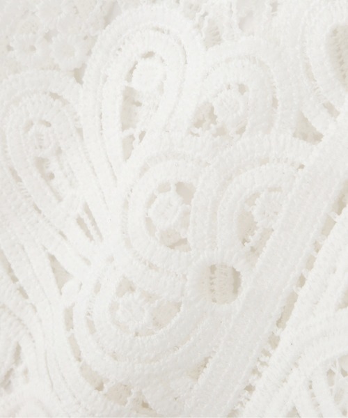 NATURAL BEAUTY BASIC（ナチュラルビューティーベーシック）の「バテンレースカラーチョーカー（付け襟・レディース・ホワイト/ブラック・ﾌﾘ-）」の11枚目の写真