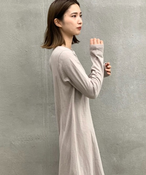 CIAOPANIC（チャオパニック）の「スラブ天竺ロングワンピース（ワンピース・レディース・グリーン/ブラウン/グレー・FREE）」の19枚目の写真