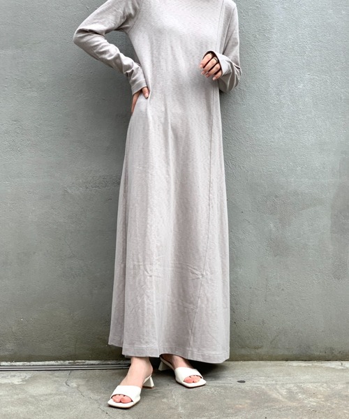 CIAOPANIC（チャオパニック）の「スラブ天竺ロングワンピース（ワンピース・レディース・グリーン/ブラウン/グレー・FREE）」の18枚目の写真