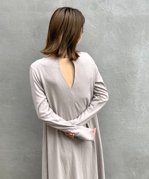 CIAOPANIC（チャオパニック）の「スラブ天竺ロングワンピース（ワンピース・レディース・グリーン/ブラウン/グレー・FREE）」の22枚目の写真