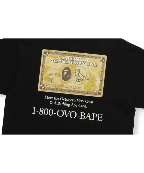 OVO "OCTOBER VERY OWN"（オービーオー　　オクトーバーベリーオウン）の「BAPE X OVO CARD TEE M（Tシャツ/カットソー・メンズ・ホワイト/ブラック・LARGE）」の10枚目の写真