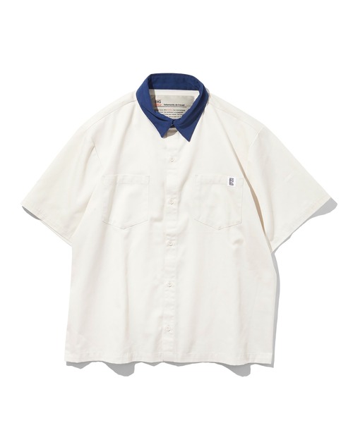 BIG BILL(ビッグビル)の「BIG BILL Twill Work shirt (ビッグビル ツイルワークシャツ)(3colors)(Men's)(R58591)(シャツ/ブラウス・メンズ・アイボリー/ブルー/ブラック・XL/L)」の2枚目の写真