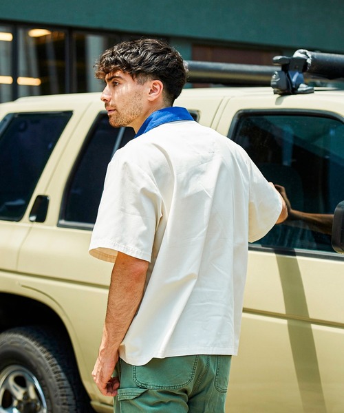 BIG BILL(ビッグビル)の「BIG BILL Twill Work shirt (ビッグビル ツイルワークシャツ)(3colors)(Men's)(R58591)(シャツ/ブラウス・メンズ・アイボリー/ブルー/ブラック・XL/L)」の7枚目の写真