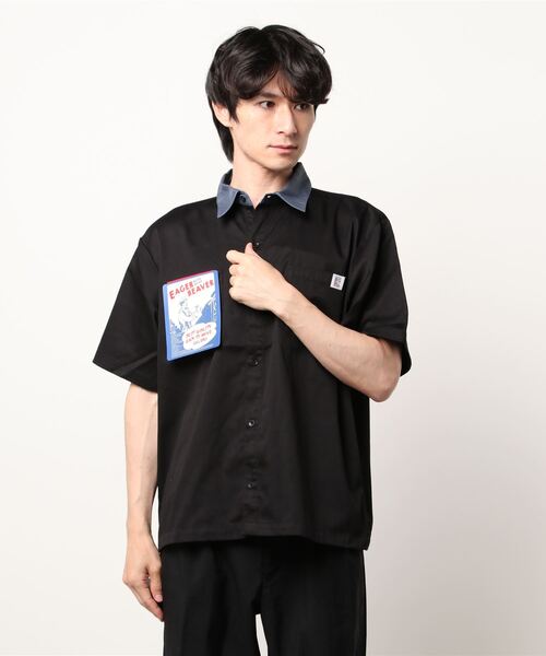 BIG BILL(ビッグビル)の「BIG BILL Twill Work shirt (ビッグビル ツイルワークシャツ)(3colors)(Men's)(R58591)(シャツ/ブラウス・メンズ・アイボリー/ブルー/ブラック・XL/L)」の20枚目の写真