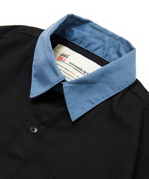 BIG BILL(ビッグビル)の「BIG BILL Twill Work shirt (ビッグビル ツイルワークシャツ)(3colors)(Men's)(R58591)(シャツ/ブラウス・メンズ・アイボリー/ブルー/ブラック・XL/L)」の16枚目の写真