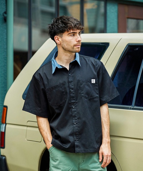 BIG BILL(ビッグビル)の「BIG BILL Twill Work shirt (ビッグビル ツイルワークシャツ)(3colors)(Men's)(R58591)(シャツ/ブラウス・メンズ・アイボリー/ブルー/ブラック・XL/L)」の12枚目の写真