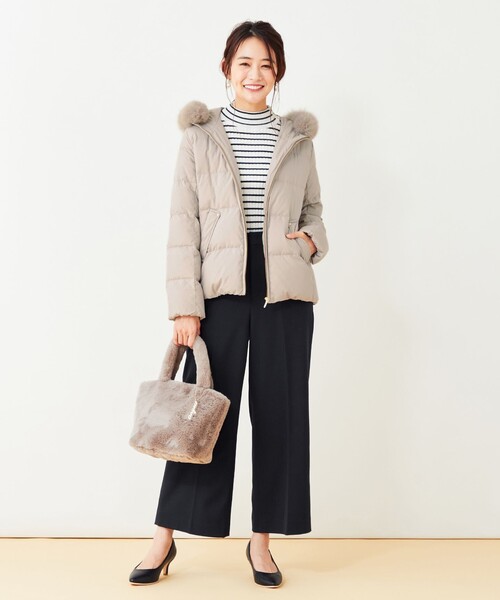 撥水加工】2WAYピーチショート ダウンコート