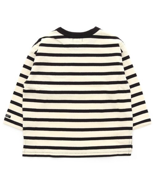 F.O.KIDS(エフオーキッズ)の「先染めボーダービッグTシャツ(Tシャツ/カットソー・キッズ・ブラック/ブラウン/エンジ/ネイビー/レインボー/イエロー・130/100/120/110/140/90/80/95)」の9枚目の写真