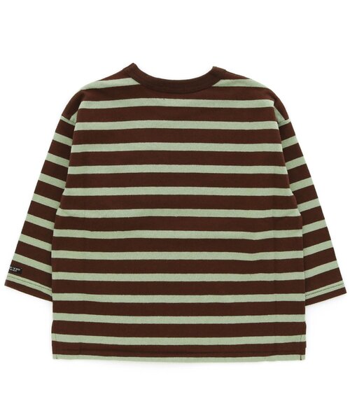 F.O.KIDS(エフオーキッズ)の「先染めボーダービッグTシャツ(Tシャツ/カットソー・キッズ・ブラック/ブラウン/エンジ/ネイビー/レインボー/イエロー・130/100/120/110/140/90/80/95)」の19枚目の写真
