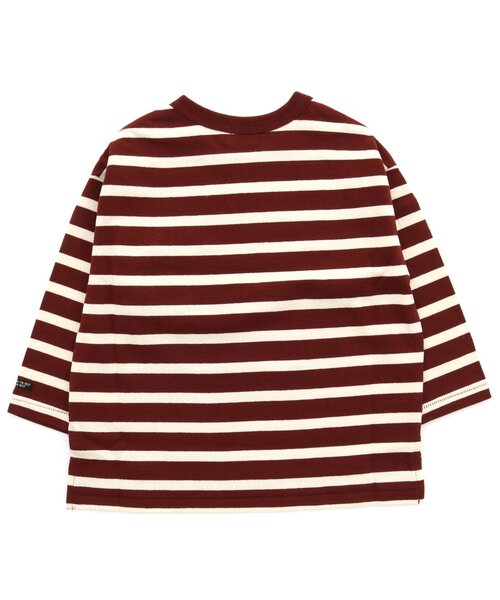 F.O.KIDS(エフオーキッズ)の「先染めボーダービッグTシャツ(Tシャツ/カットソー・キッズ・ブラック/ブラウン/エンジ/ネイビー/レインボー/イエロー・130/100/120/110/140/90/80/95)」の13枚目の写真