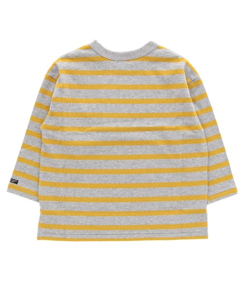 F.O.KIDS(エフオーキッズ)の「先染めボーダービッグTシャツ(Tシャツ/カットソー・キッズ・ブラック/ブラウン/エンジ/ネイビー/レインボー/イエロー・130/100/120/110/140/90/80/95)」の11枚目の写真