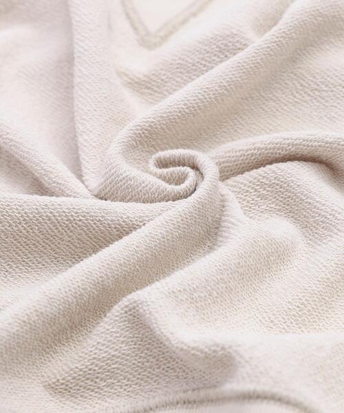 coen(コーエン)の「ピグメント裏毛クロップドスウェット(スウェット・レディース・ネイビー/ベージュ/パープル/ダークグレー・LARGE/MEDIUM)」の6枚目の写真