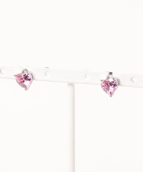 Ein(アイン)の「【Ein】ミニハートピアス(ピアス(両耳用)・レディース・ホワイト/パープル/レッド/ピンク/イエロー/ブルー/グリーン・FREE)」の6枚目の写真