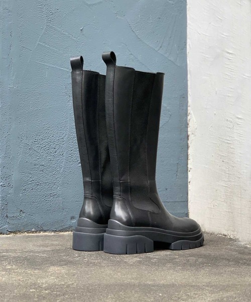 ASH（アッシュ）の「【STONE】サイドゴアロングブーツ（ブーツ・レディース・ブラック・35/37/36/38/39）」の3枚目の写真