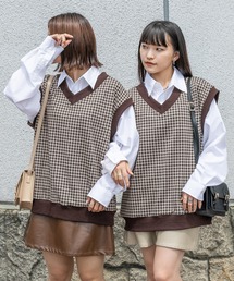 PairPair | チェック柄ベスト&シャツSET(ユニセックス)(ベスト)