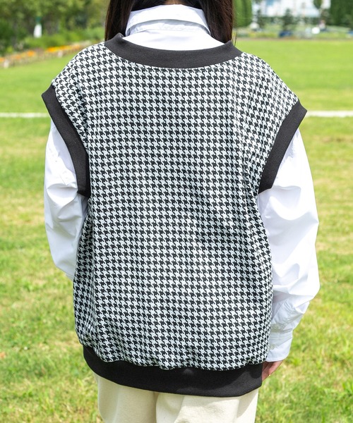 PairPair（ペアペア）の「チェック柄ベスト&シャツSET(ユニセックス)（ベスト・レディース・ブラック/ネイビー/ブラウン・FREE）」の13枚目の写真