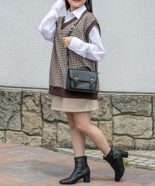 PairPair（ペアペア）の「チェック柄ベスト&シャツSET(ユニセックス)（ベスト・レディース・ブラック/ネイビー/ブラウン・FREE）」の14枚目の写真