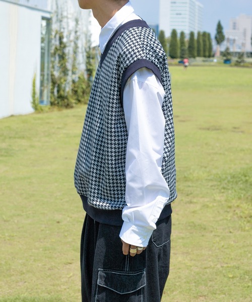 PairPair（ペアペア）の「チェック柄ベスト&シャツSET(ユニセックス)（ベスト・レディース・ブラック/ネイビー/ブラウン・FREE）」の20枚目の写真