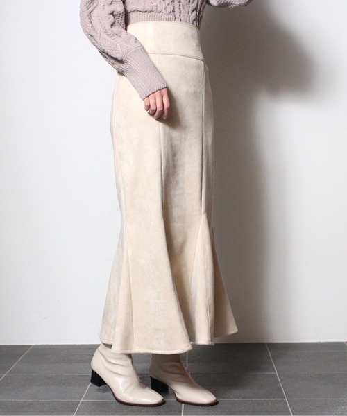 NOMAE（ノーマエ）の「スエードポンチマーメイドスカート（スカート・レディース・ブラック/ベージュ/ライトブラウン/グレー/ホワイト/ライトブルー・FREE）」の19枚目の写真